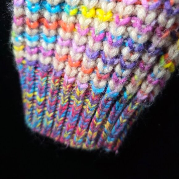 &Merci Knit Long Sleeve Rainbow Sweater Cardigan M - Picture 6 of 12